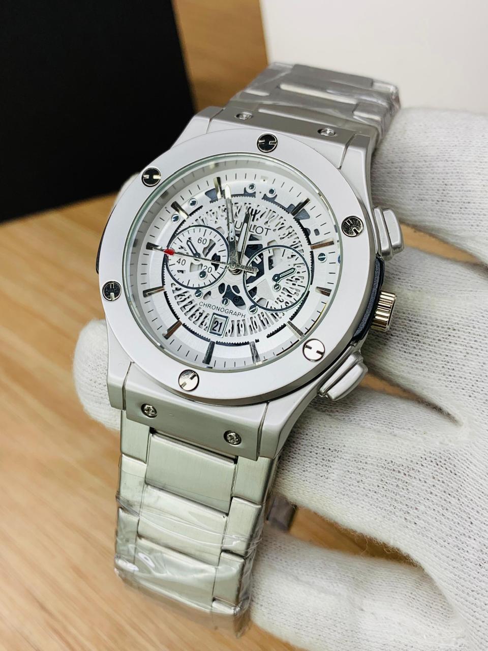 Hublot Watch Stainless Steel (Premium Quality)