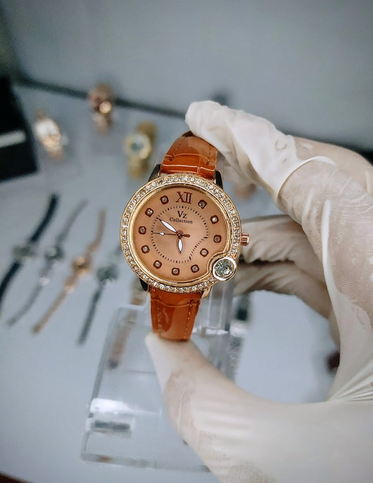 Vintage Style Leather Strap - For Females